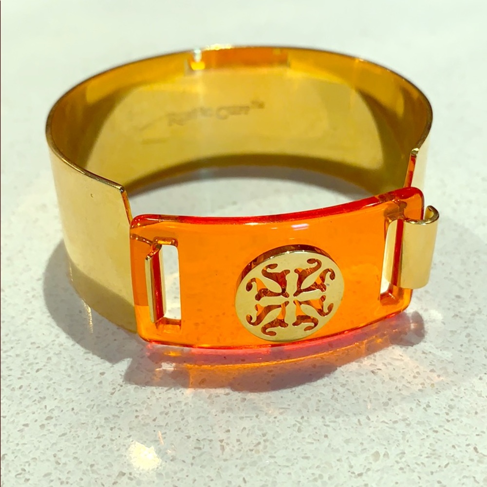 Rustic Cuff Lucite Bracelet